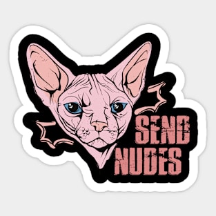 Send Nudes, Sphynx Cat Sticker